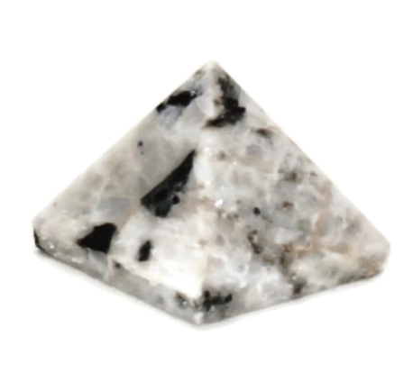 Natural Rainbow Moonstone Pyramid Healing Stone Meditation Crystals Pyramid