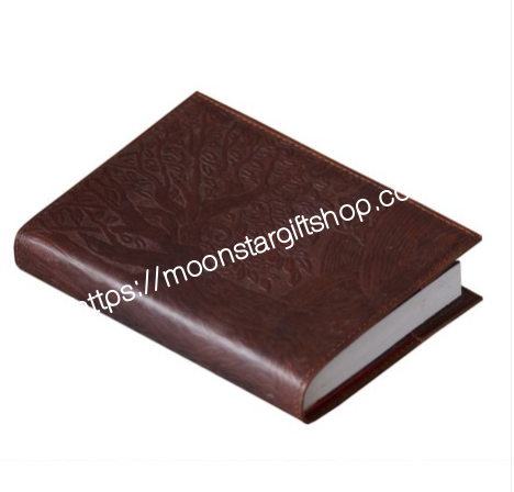 Handmade Tree of Life Refillable Brown Leather Journal Softcover Notebook 2