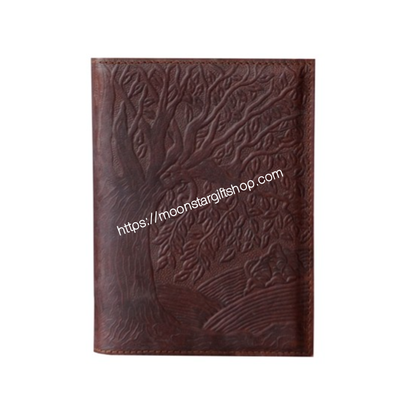 Handmade Tree of Life Refillable Brown Leather Journal Softcover Notebook 2