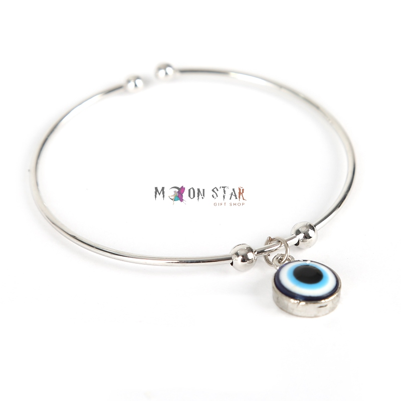 Silver Evil Eye Bracelet