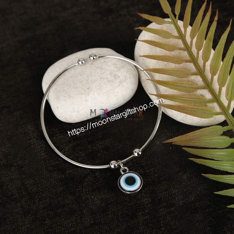 Silver Evil Eye Bracelet