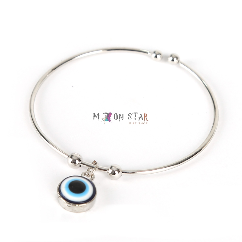Silver Evil Eye Bracelet