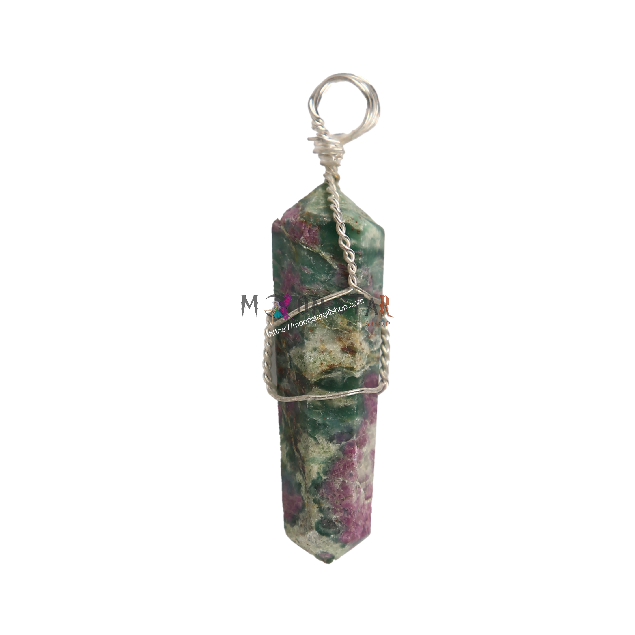 Multi Color Hexagonal Crystal Stone stone Pendant