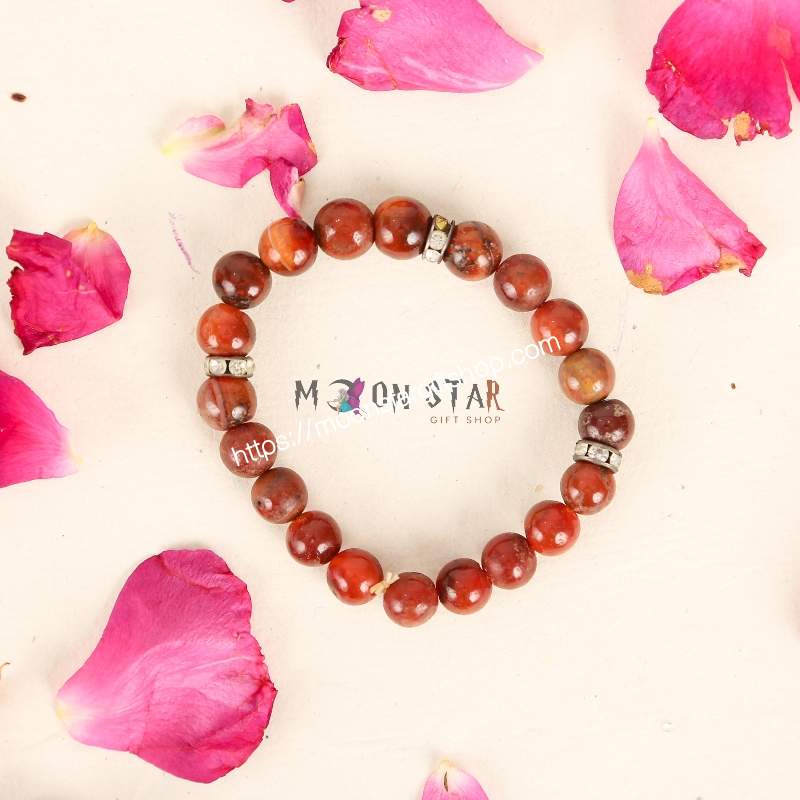 Carnelian Gem stone Healing Crystal Bracelet