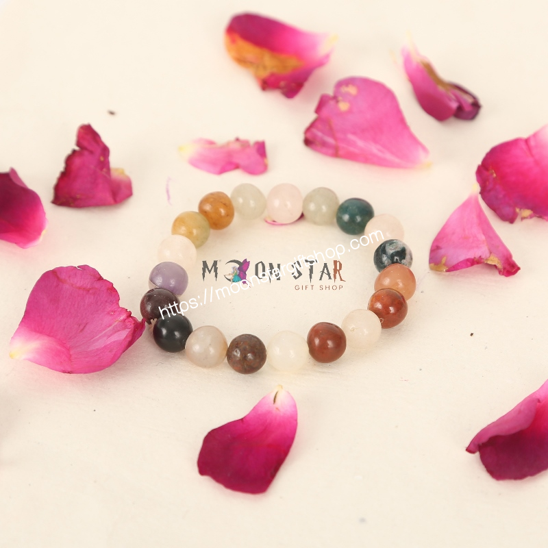 Multicolor Healing Diamond Cut Bracelet