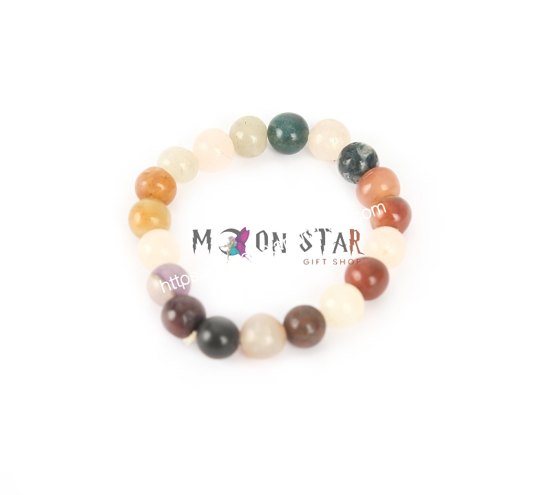 Multicolor Healing Diamond Cut Bracelet