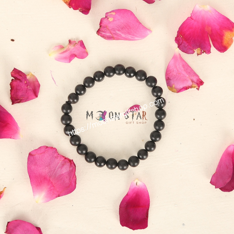 Black Agate Gemstone Bracelet