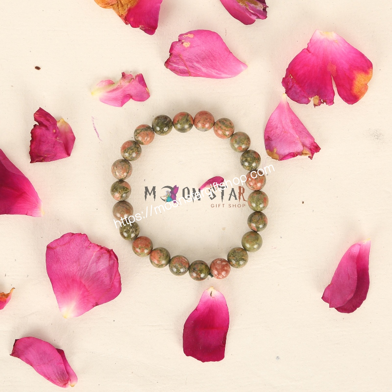 Unakite Healing Crystal Bracelet