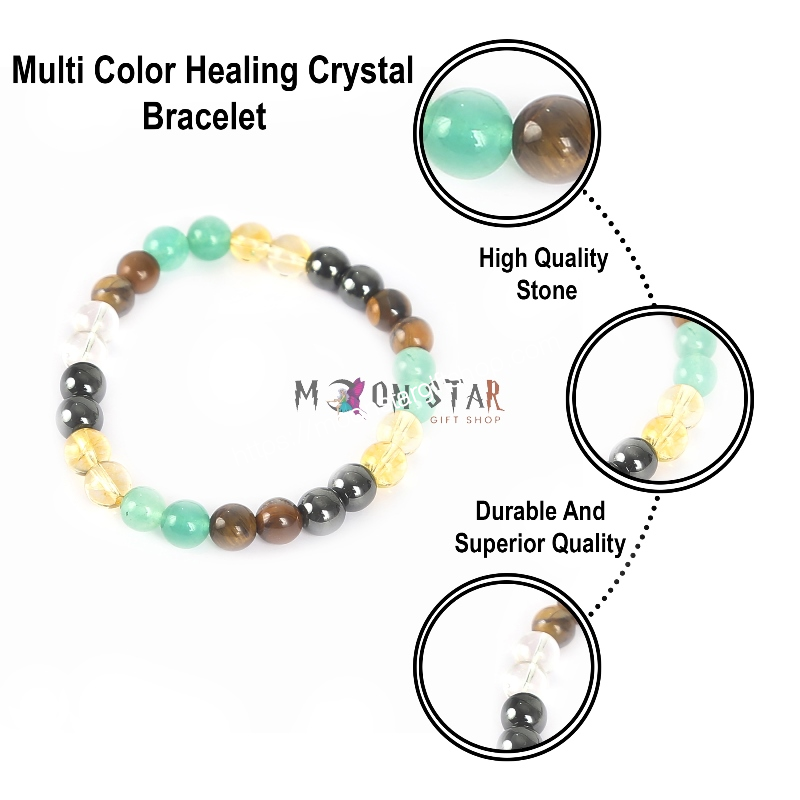 Multicolor Healing Crystal Bracelet