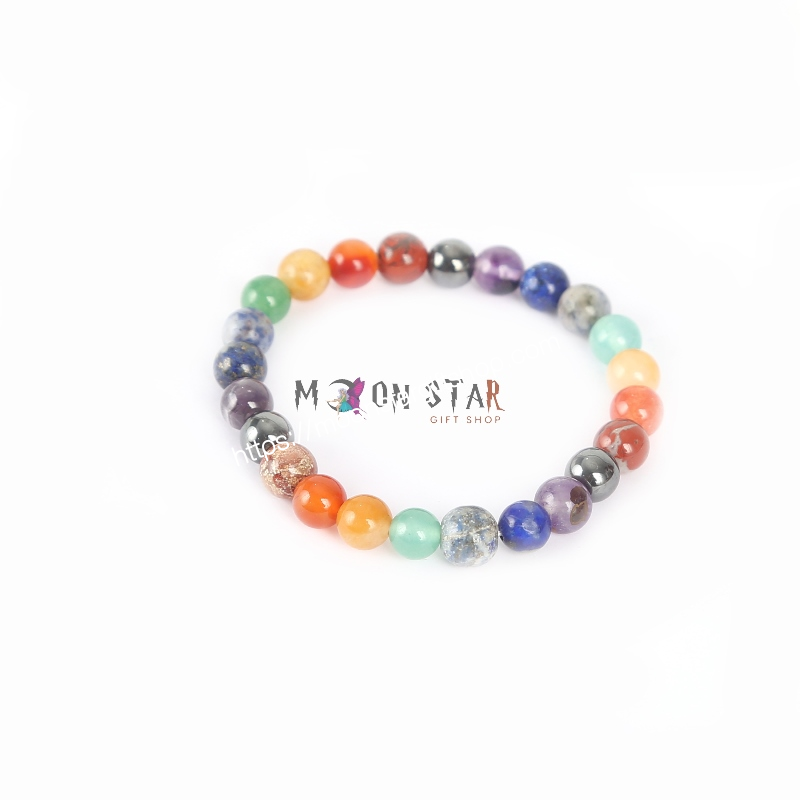 Seven Chakra Healing Crystal Bracelet